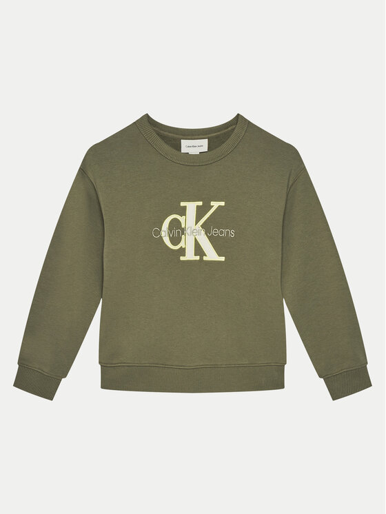 Calvin Klein Jeans Calvin Klein Jeans Felpa IB0IB02411 Verde Relaxed Fit