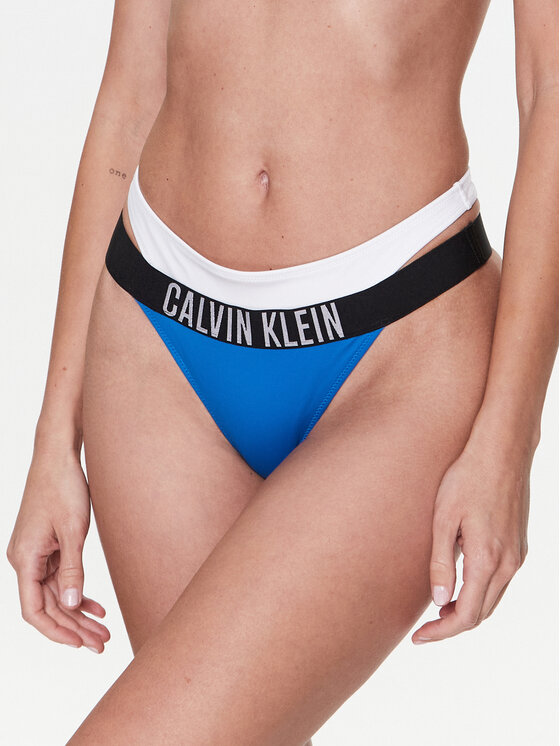 Calvin Klein Swimwear Spodnji del bikini KW0KW02020 Modra