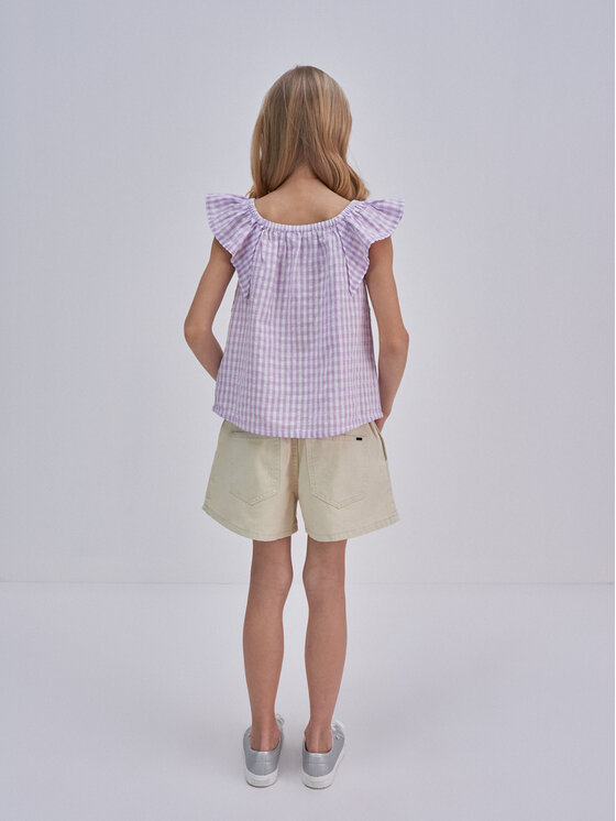 BIG STAR BIG STAR Bluzka kinga_500 Fioletowy Basic Fit
