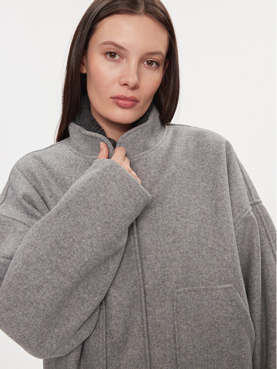 Noisy May Noisy May Μπουφάν μεταβατικό Halston 27029328 Γκρι Relaxed Fit