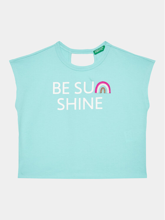 United Colors Of Benetton United Colors Of Benetton Tricou 3096C10BW Albastru Regular Fit