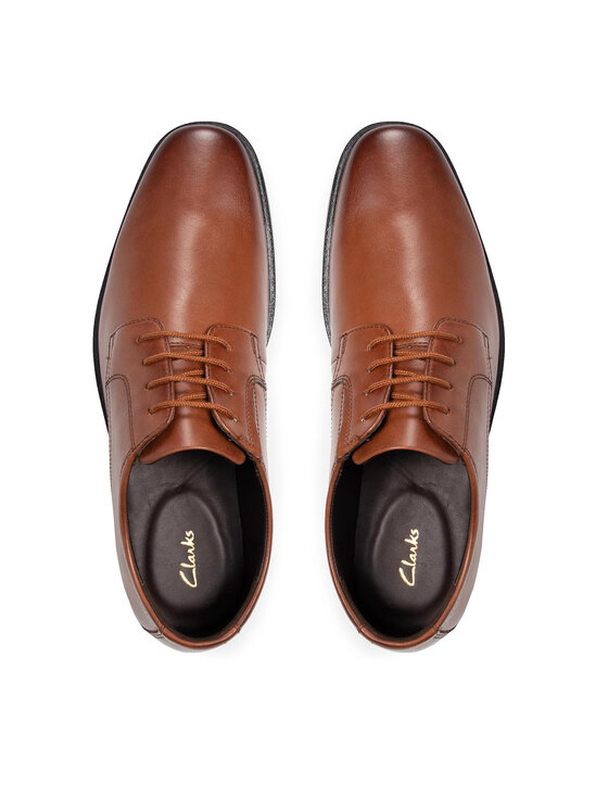 Clarks Clarks Półbuty Howard Walk 261620177 Brązowy