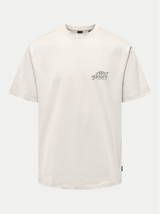 Only & Sons Only & Sons Тишърт Bowen 22032071 Бял Relaxed Fit