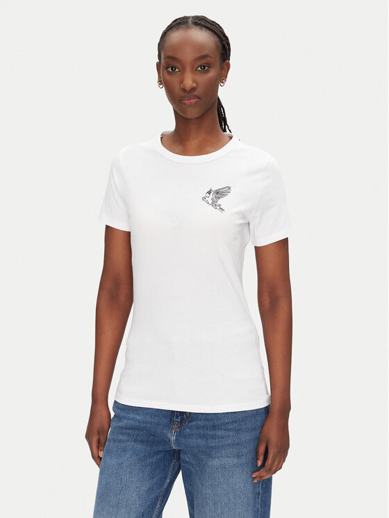BOSS BOSS Póló C_Elogo_21 50540260 Fehér Slim Fit