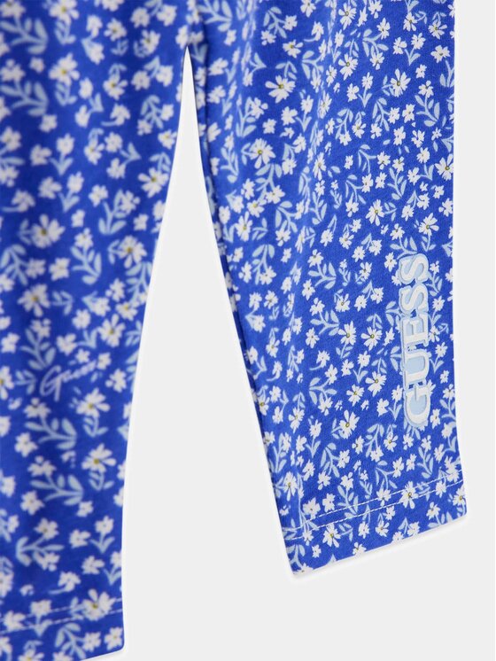 Guess Kids Guess Kids Kalhoty z materiálu 181381 Modrá Regular Fit