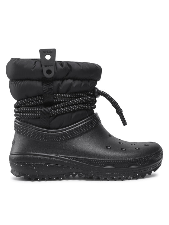 Black winter crocs store