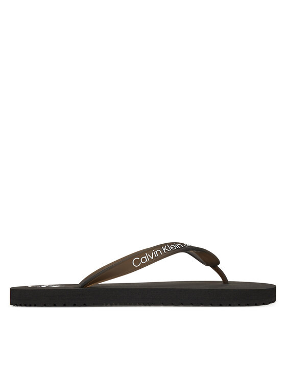 Calvin Klein Jeans Calvin Klein Jeans Flip-flops Beach Sandal Transparent Tpu YW0YW01829 Fekete