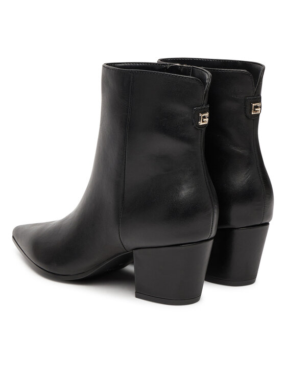 Guess Guess Botki FLFHAL LEA10 Czarny