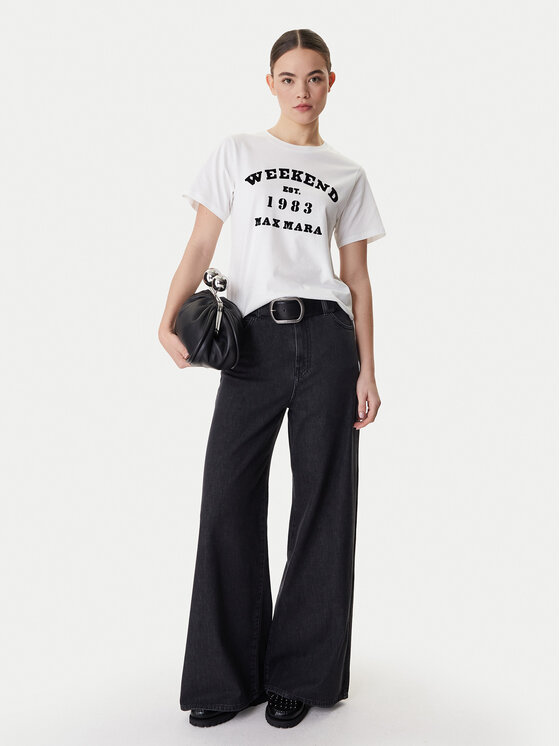 Weekend Max Mara Weekend Max Mara T-Shirt Tenue 2615971051 Bílá Regular Fit