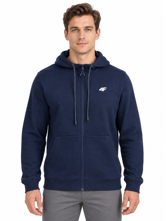 4F 4F Μπλούζα 4FWMM00TSWSM2550-31S Μπλε Regular Fit