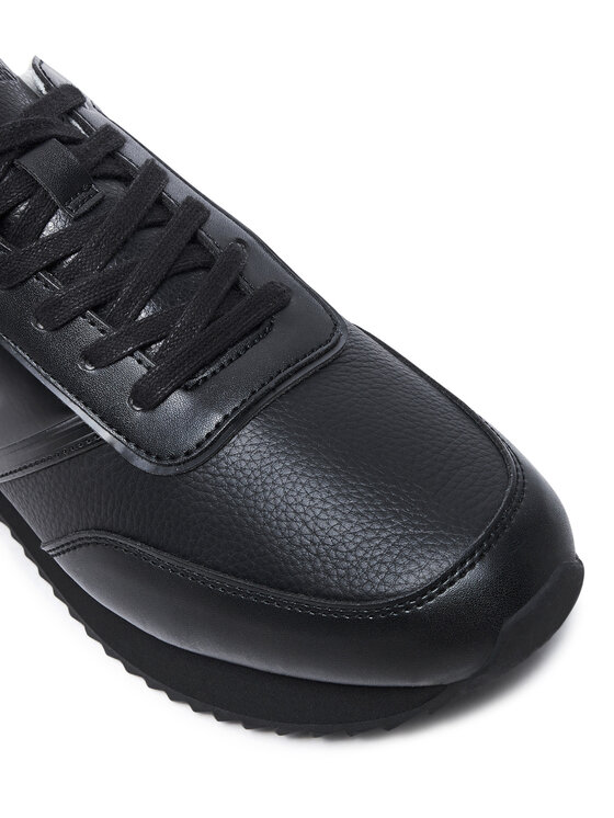 Calvin Klein Calvin Klein Сникърси Low Top Lace Up Logo Lth HM0HM01654 Черен