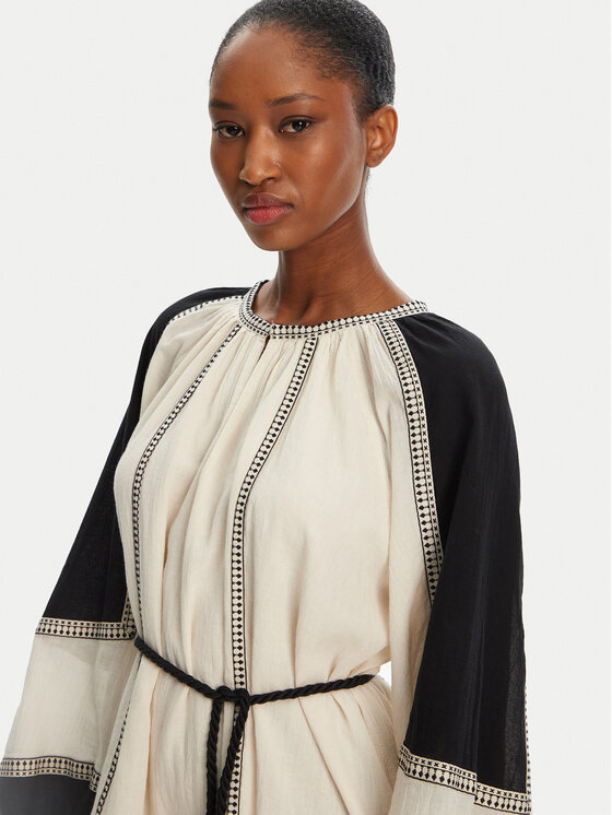 Devotion TWINS Devotion TWINS Rochie de zi Emphasis 025.301G Écru Loose Fit
