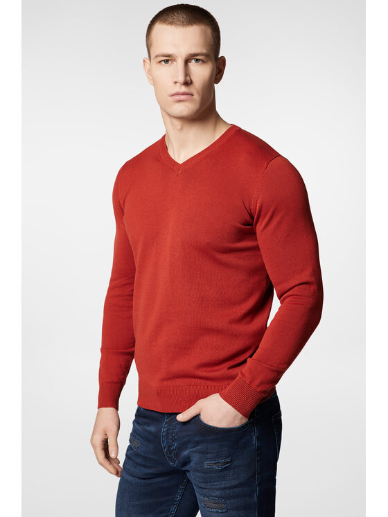Próchnik Próchnik Sweter PM6 SW073223000121 Miedziany Regular Fit