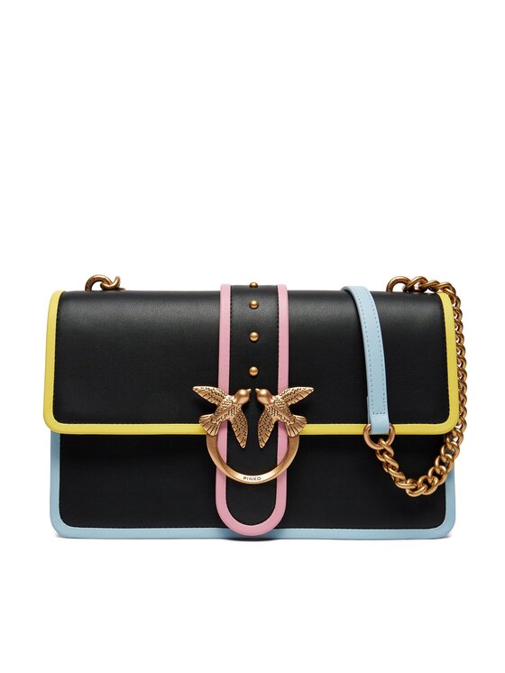 PINKO Pinko Kabelka Love One Mini Classic Cl PE 24 PLTT 100053 A1K1 Čierna