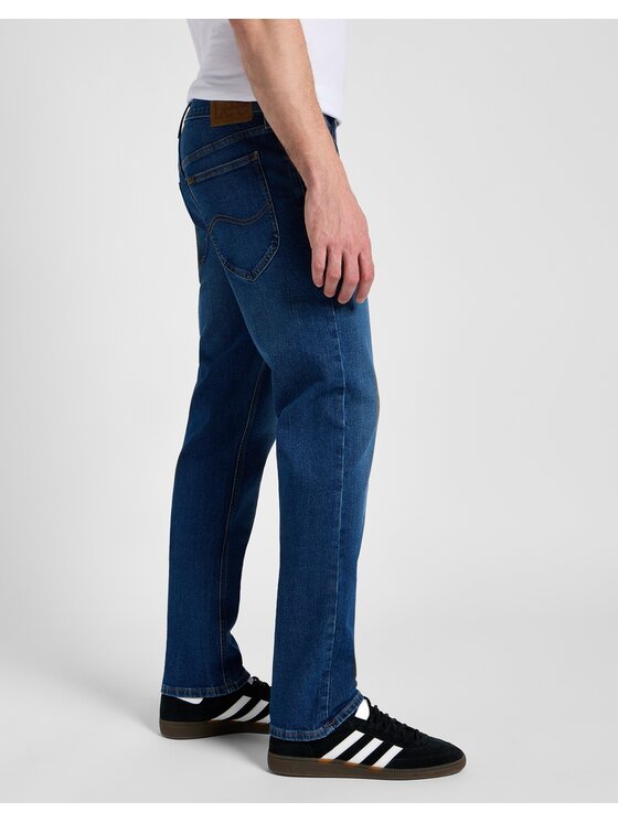 Lee Lee Jeansy DAREN ZIP FLY Niebieski Straight Leg
