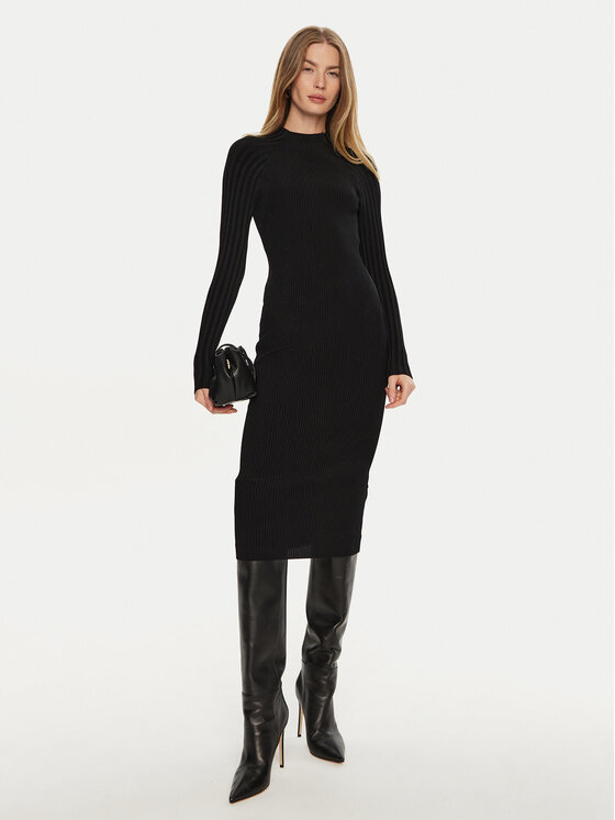 Marciano Guess Marciano Guess Трикотажна сукня 4BGK45 5036Z Чорний Slim Fit