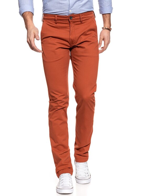 Lee Lee Pantaloni chino CHINO Arancione Slim Fit