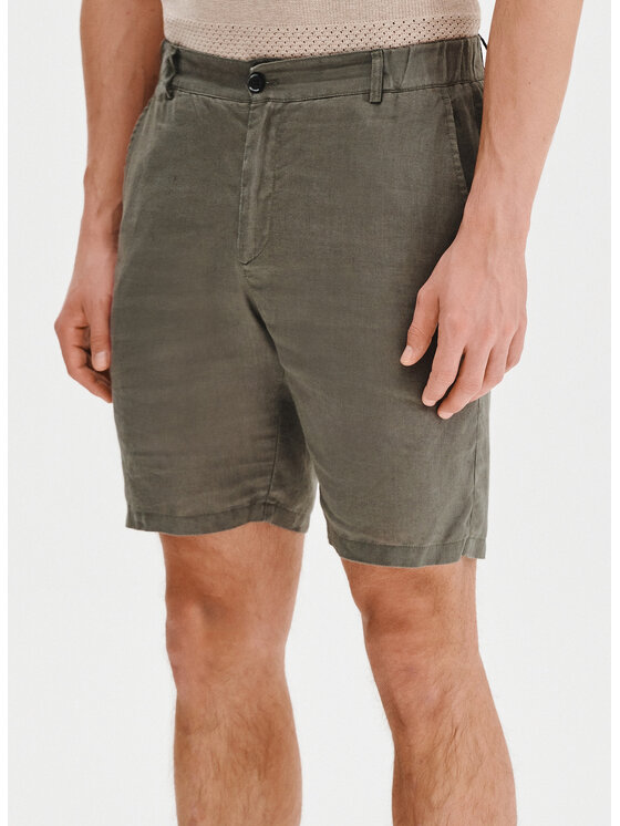 Pako Lorente Pako Lorente Szorty materiałowe P25SF-WS-002 Zielony Classic Fit