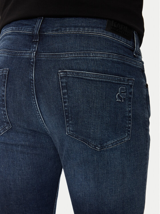 KARL LAGERFELD KARL LAGERFELD Traperice 265801 544835 Tamnoplava Slim Fit