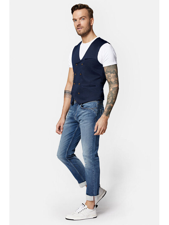 Lancerto Lancerto Kamizelka Ardales KA131123000017 Granatowy Slim Fit