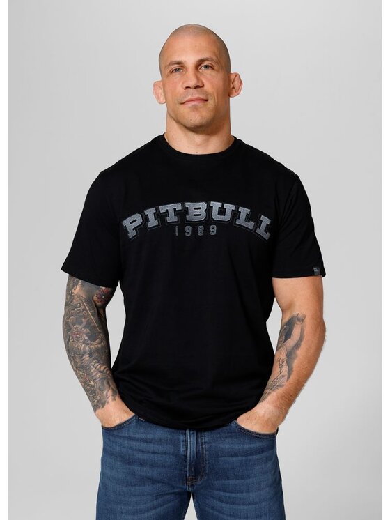 PITBULL PITBULL T-Shirt Koszulka Born in 1989 L Czarny Regular Fit