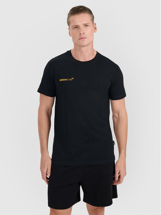 4F 4F T-Shirt MIDSHOP TEXTILE Czarny Regular Fit