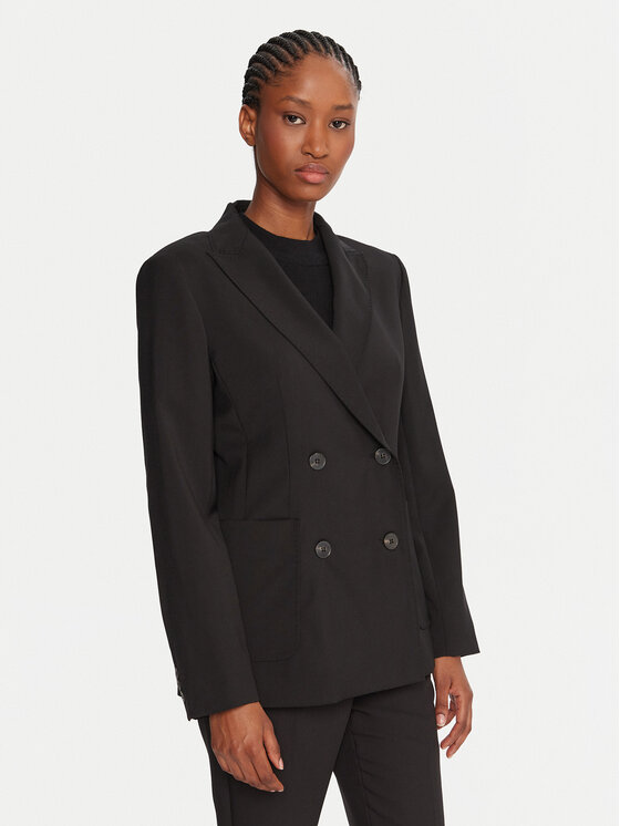Weekend Max Mara Weekend Max Mara Sacou Ornati 2525046012 Negru Slim Fit