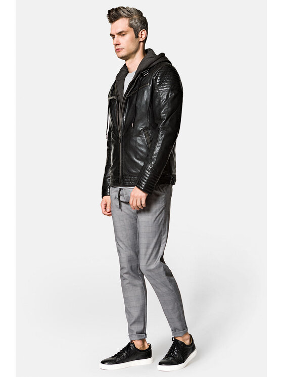 Lancerto Lancerto Kurtka skórzana Lorette KU068222000002 Czarny Regular Fit