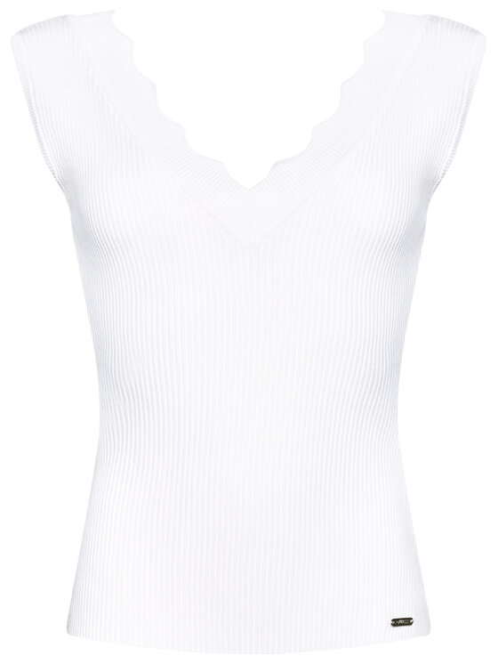 Guess Guess Halenka W1GR36 Z2U00 Bílá Slim Fit