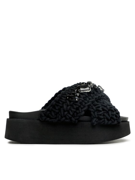 Inuikii Inuikii Ciabatte Woven Stones 70103-106 Nero