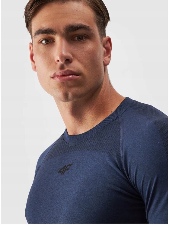 4F 4F Bielizna termoaktywna górna USEAM174-XXL/3XL-31 Granatowy Regular Fit