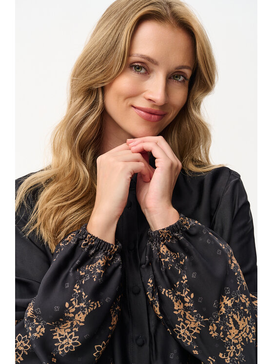 blue shadow blue shadow Koszula Catalin Czarny Regular Fit