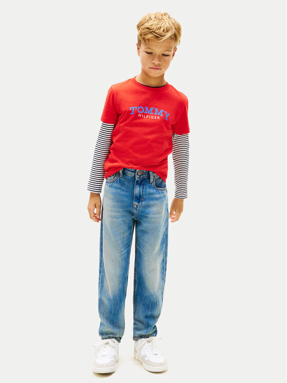 Tommy Hilfiger Tommy Hilfiger Póló KB0KB10263 Piros Regular Fit