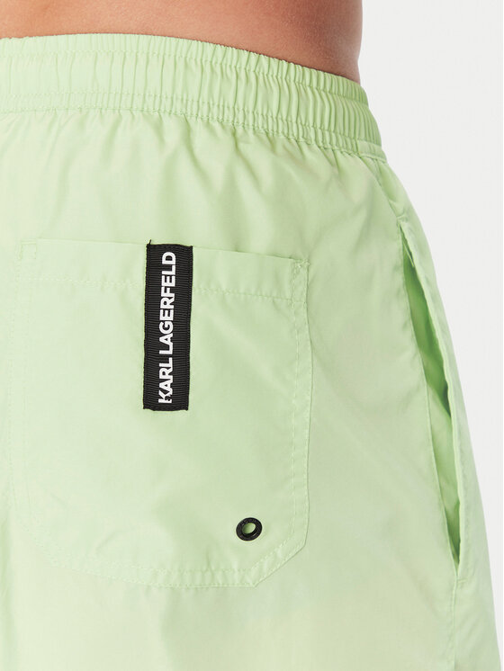 KARL LAGERFELD KARL LAGERFELD Szorty kąpielowe A1M46013 Zielony Regular Fit