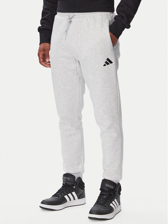 adidas adidas Jogginghose Essentials Feelcozy Fleece JE3819 Hellgrau Regular Fit