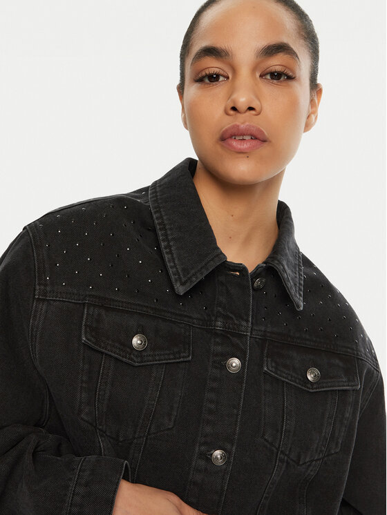 ROTATE ROTATE Jeansjacke 113612 Grau Regular Fit