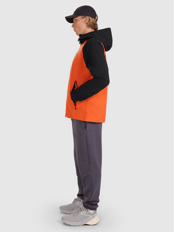 4F 4F Kurtka przejściowa MIDSHOP TEXTILE Pomarańczowy Regular Fit