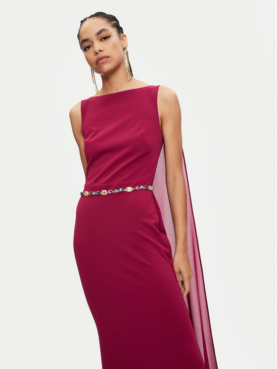 Rinascimento Rinascimento Abendkleid CFC0120016003 Dunkelrot Regular Fit