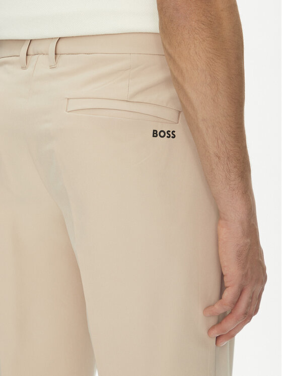 BOSS BOSS Szorty materiałowe S_Commuter_10.5 inch 50540337 Beżowy Slim Fit