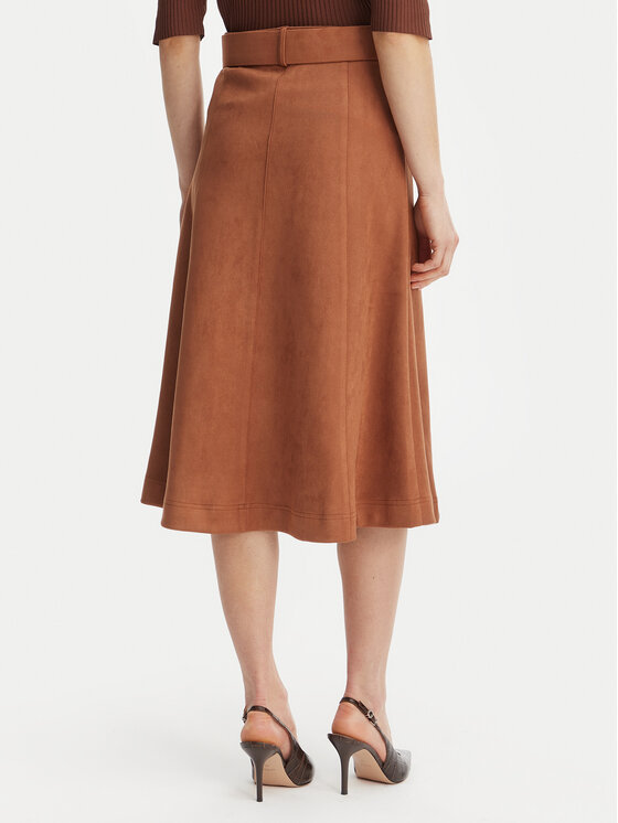 Rinascimento Rinascimento Ādas imitācijas svārki CFC0127915003 Brūns Regular Fit