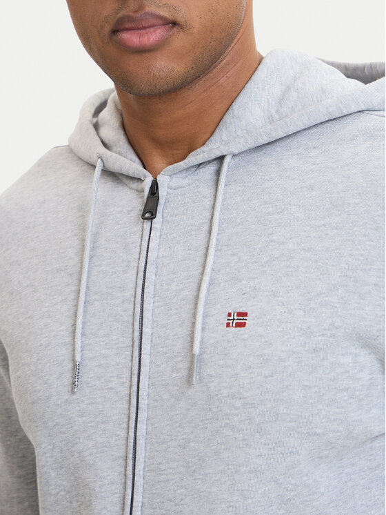 Napapijri Napapijri Суитшърт Balis NP0A4HHV Сив Regular Fit