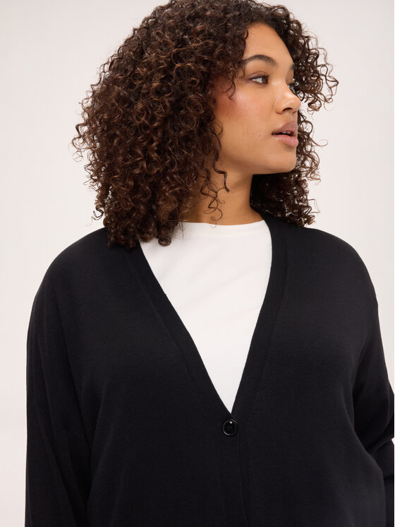 Fiorella Rubino Fiorella Rubino Sweter M348E002407N033 Czarny Over Fit