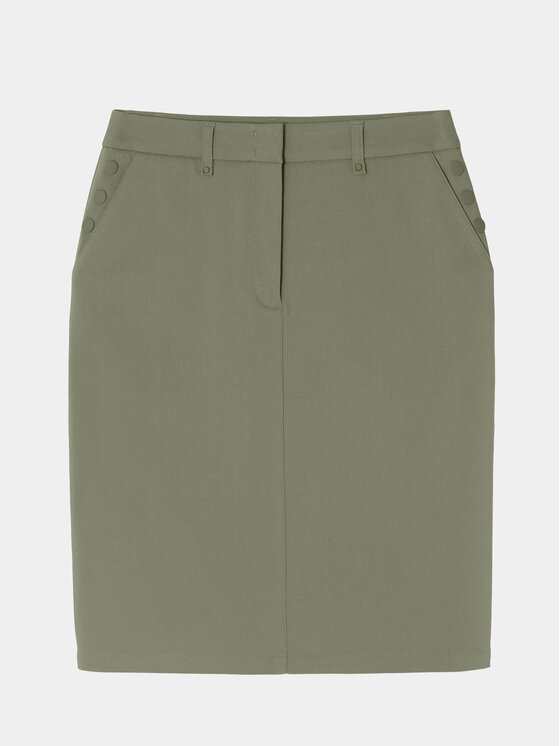 TATUUM Tatuum Puzdrová sukňa Fili T2318.174 Kaki Slim Fit