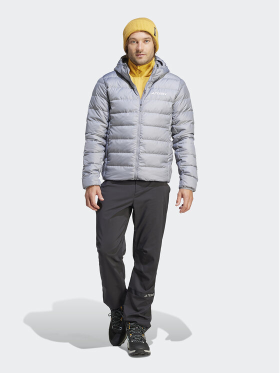 adidas adidas Geacă din puf Terrex Multi Light Down IP6042 Gri Slim Fit