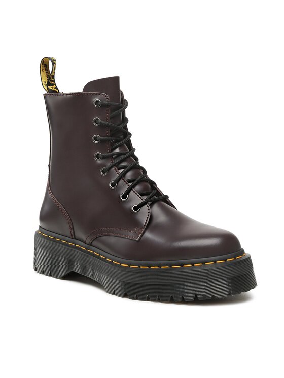 Anfibi dr shop martens bordeaux