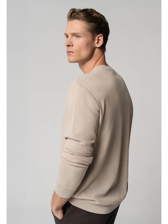 Volcano Volcano Bluza B-TONE Beżowy Regular Fit