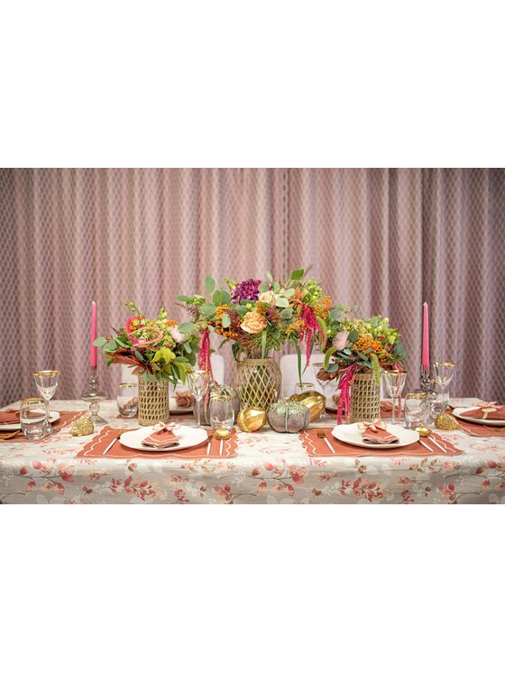 Roseberry Home Roseberry Home Obrus Wild Rose Beżowy