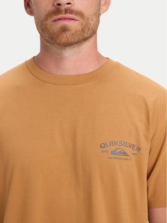 Quiksilver Quiksilver Tričko Anchor EQYZT08178 Béžová Regular Fit