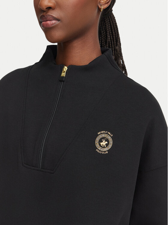 Beverly Hills Polo Club Beverly Hills Polo Club Pulóver L6606T-HR Fekete Relaxed Fit