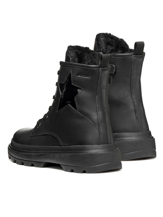 Geox Geox Polokozačky J Kiddartah J56MGG 08566 C9999 D Černá